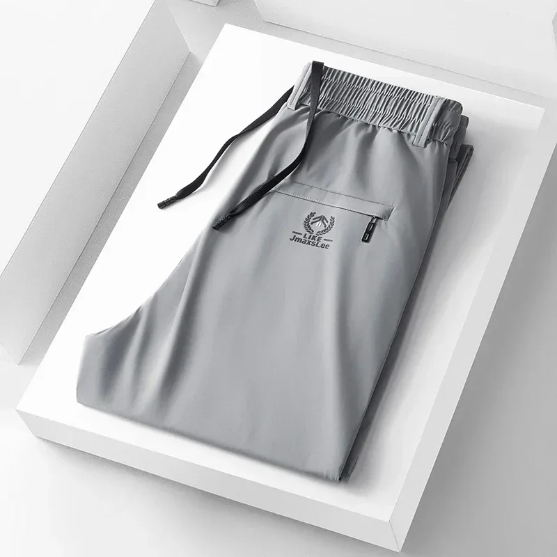 Streetwear Brand Luxury - 2024 Zomer Zachte Ijs Zijde Stof