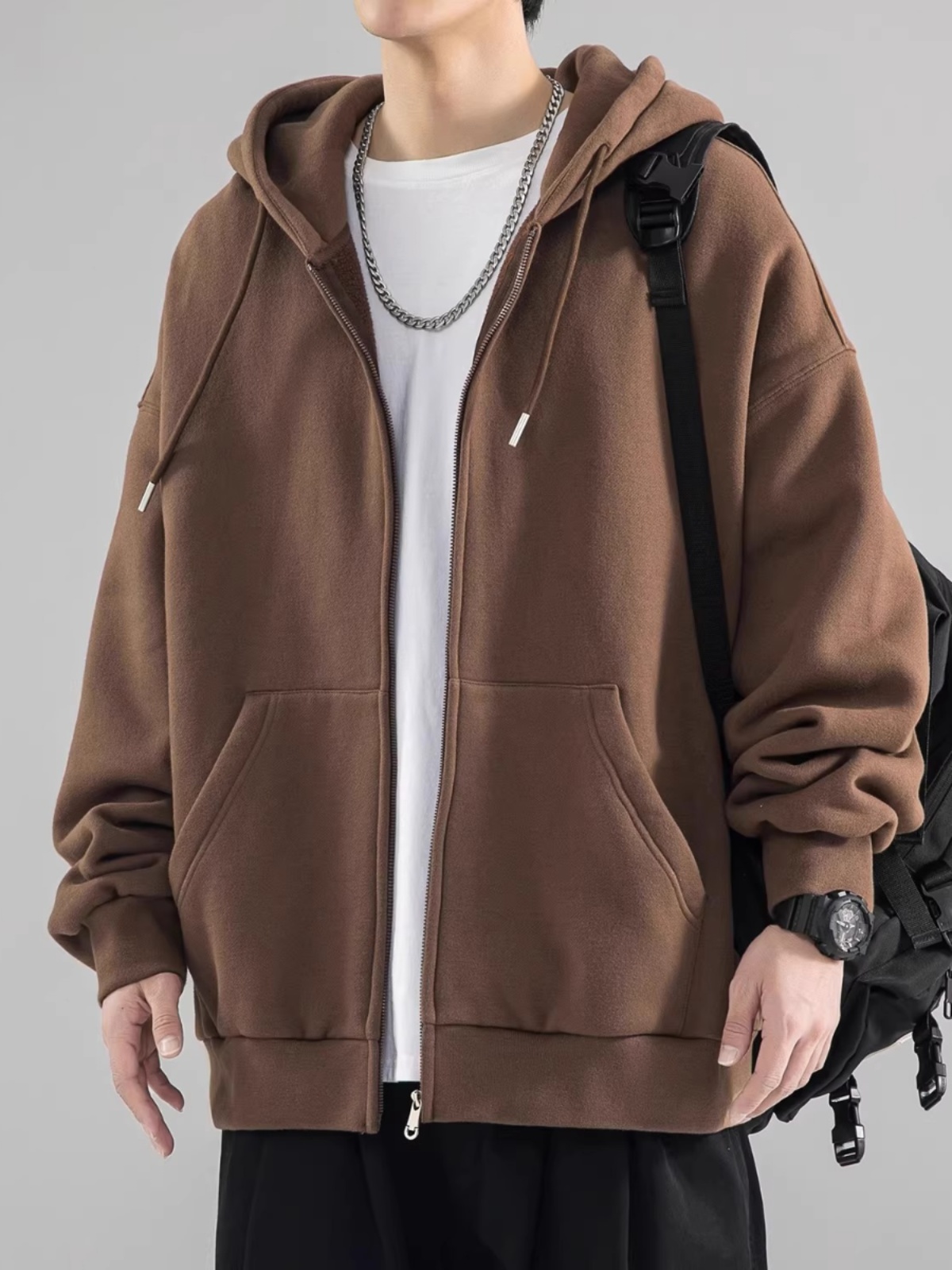 Losse herenhoodie sweatshirt H - Streetwear Brand Hong Kong recensie en prijs