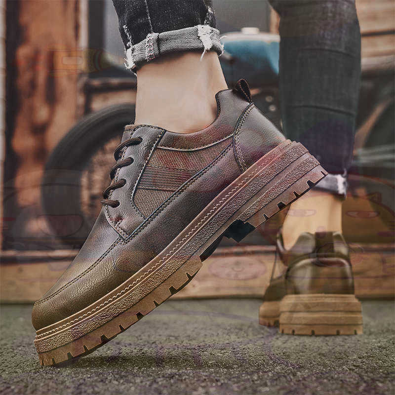 Donker natuurlijk leer Mode-sn - Streetwear Brand Store recensie en prijs
