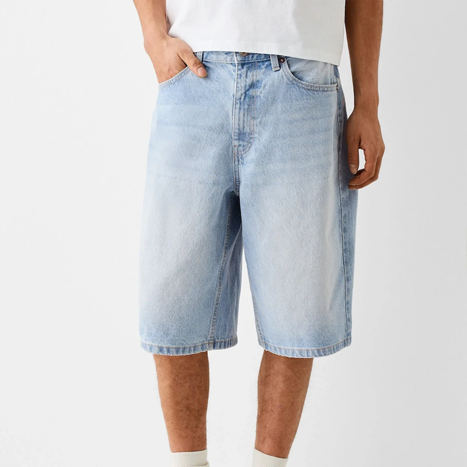 Baggy jeans shorts voor heren, - Fear Of God Essential recensie en prijs