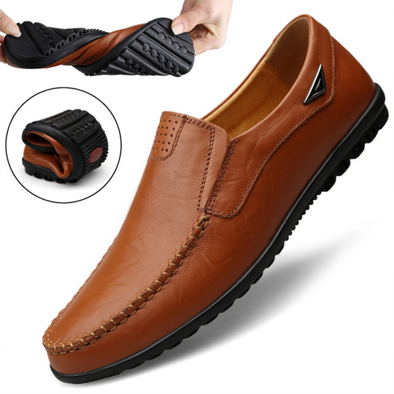Echt Leer Mannen Casual Schoen - Streetwear Brand Luxury recensie en prijs